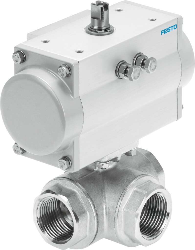 Ball valve actuator unit