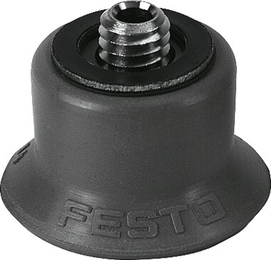 Suction cup with connection