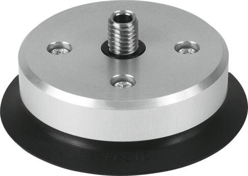 Suction cup with connection