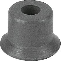Suction cup with connection