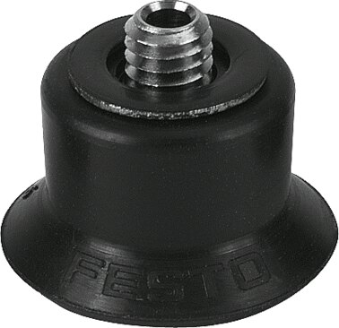 Suction cup with connection