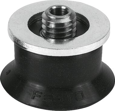Suction cup with connection