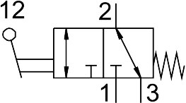 Toggle lever valve