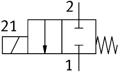 Media separated solenoid valve
