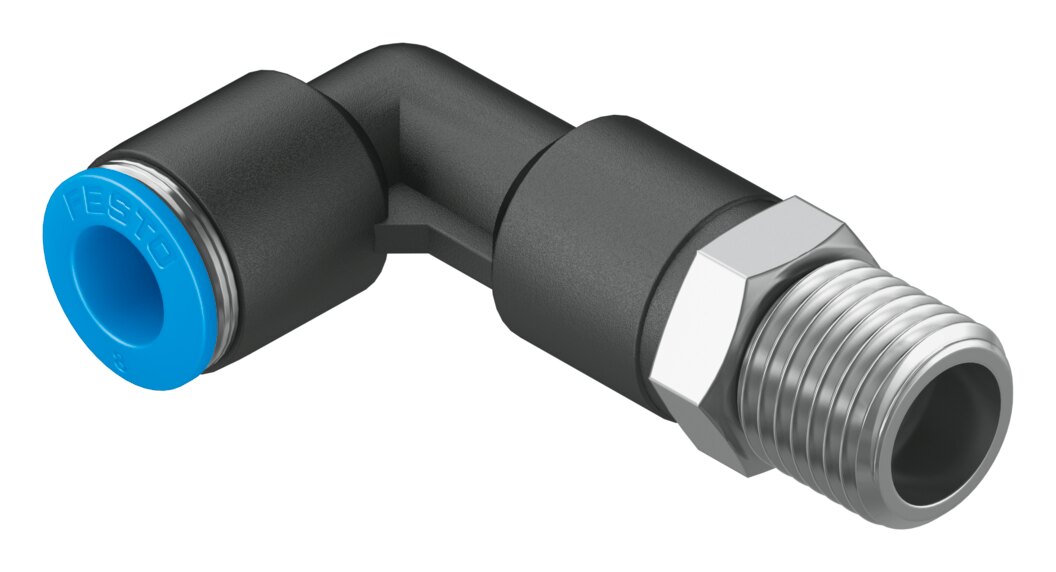Push-in L-fitting, long