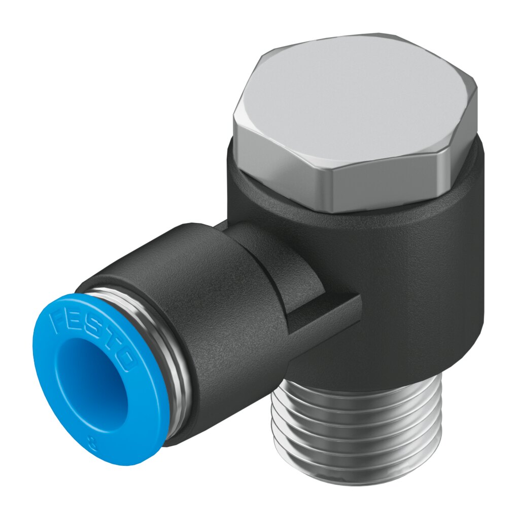 Push-in L-fitting