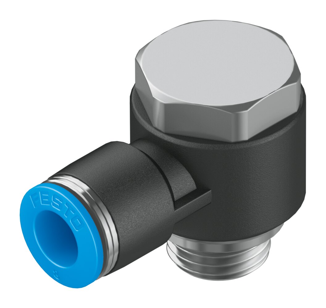 Push-in L-fitting