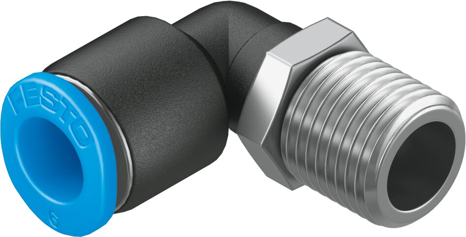 Push-in L-fitting