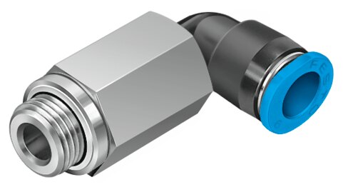 Push-in L-fitting, long