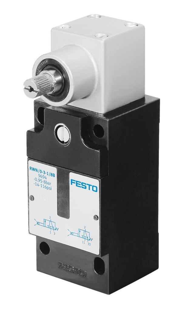 Pneumatic limit valve
