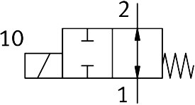Media separated solenoid valve
