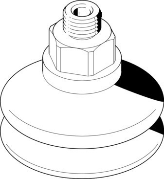 Suction cup with connection