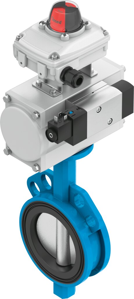 Butterfly valve unit