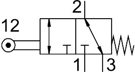 Roller lever valve