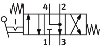 Finger lever valve