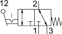 Swivel lever valve