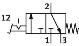 Foot valve with detent