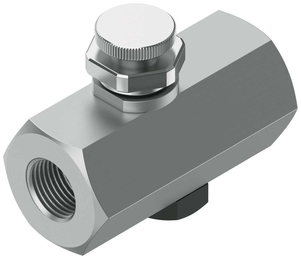 One-way flow control valve