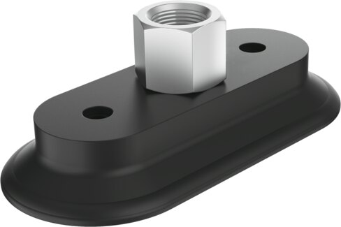 Suction cup with connection