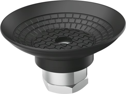 Suction cup with connection