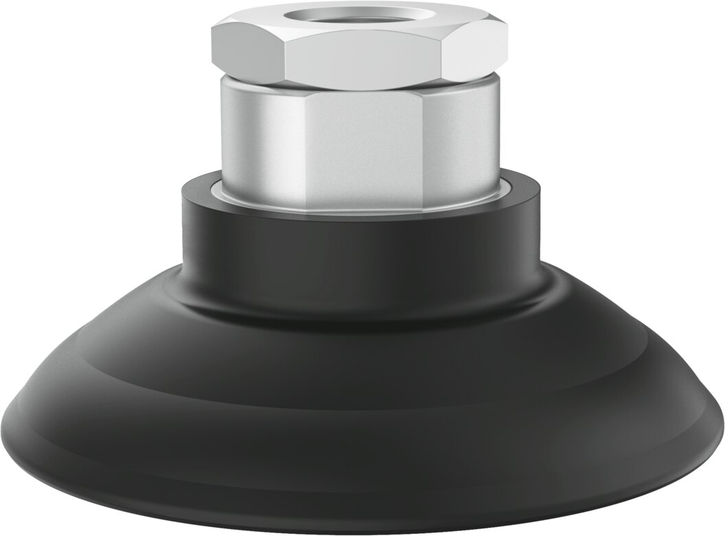 Suction cup with connection