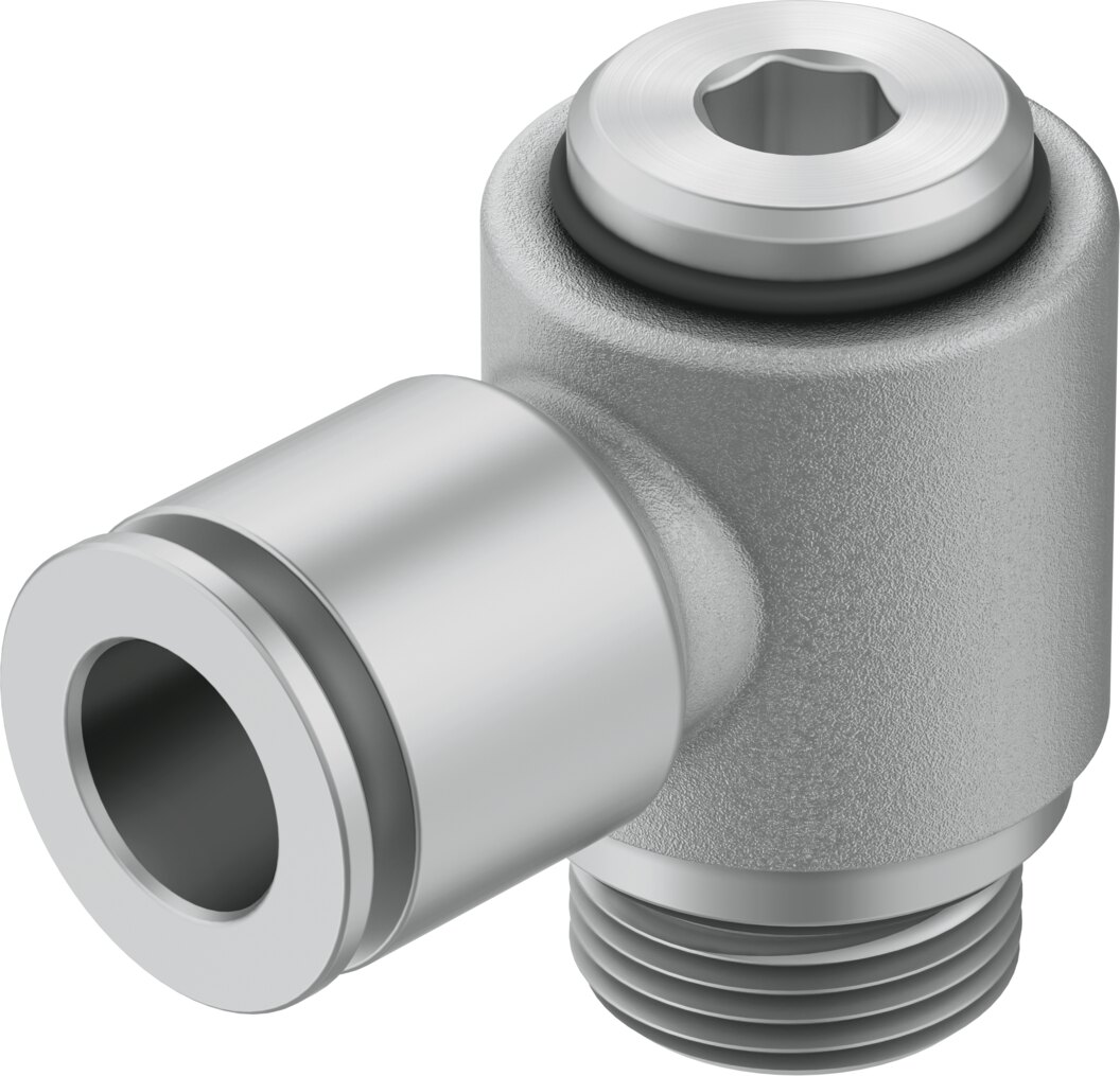 Push-in L-fitting