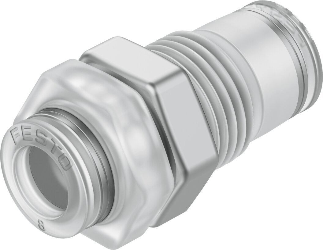 Push-in bulkhead connector