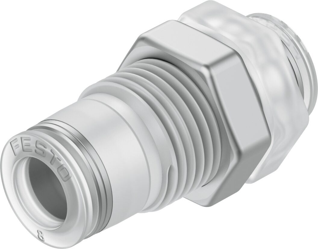 Push-in bulkhead connector