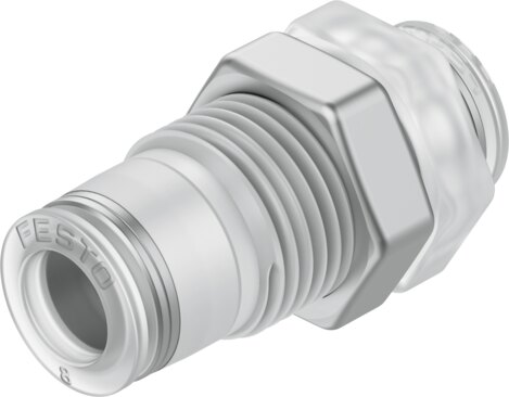 Push-in bulkhead connector
