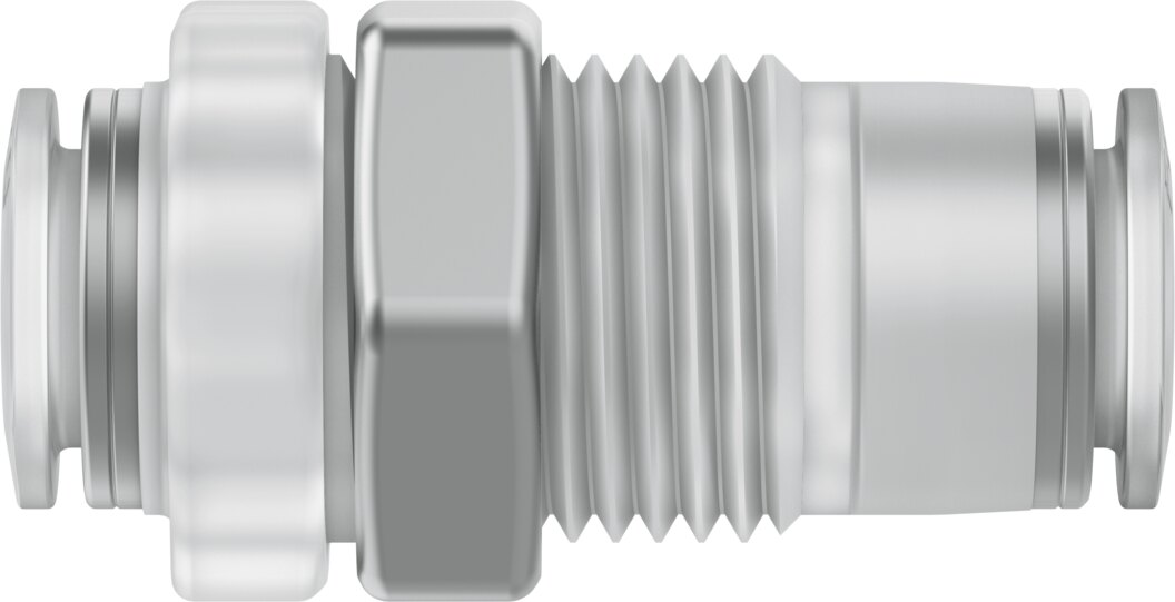 Push-in bulkhead connector