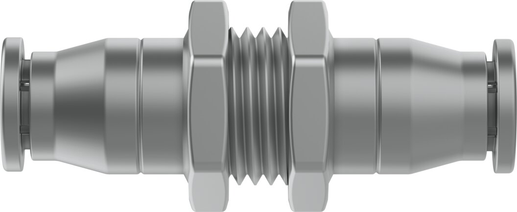 Push-in bulkhead connector