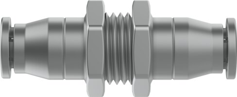 Push-in bulkhead connector