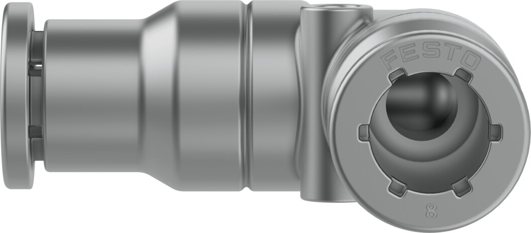 Push-in L-connector