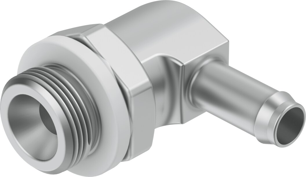 Barbed elbow fitting