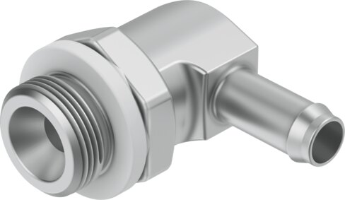Barbed elbow fitting