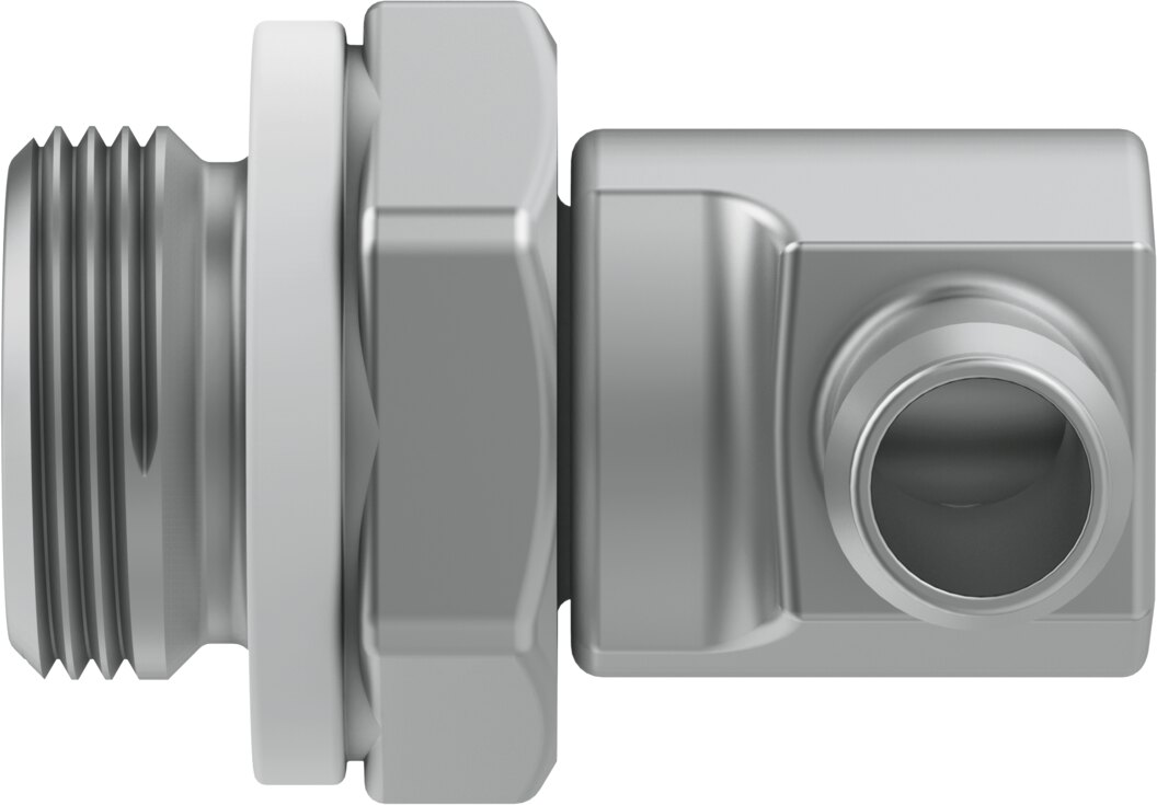Barbed elbow fitting