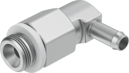 Barbed elbow fitting