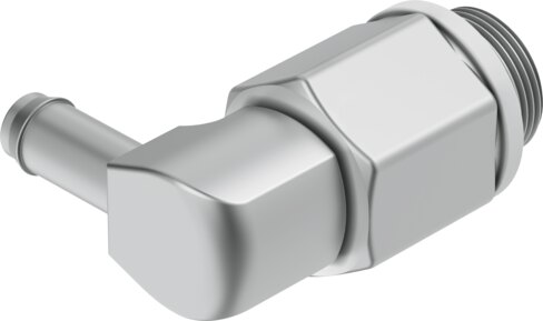 Barbed elbow fitting