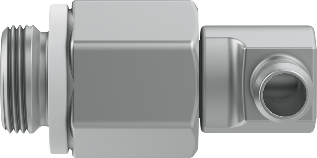 Barbed elbow fitting