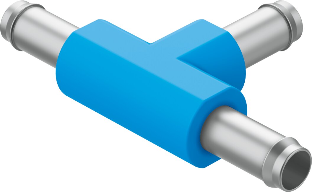 Barbed T-connector