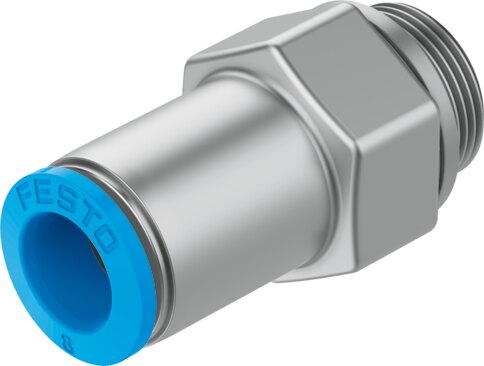 Push-in fitting, self-sealing
