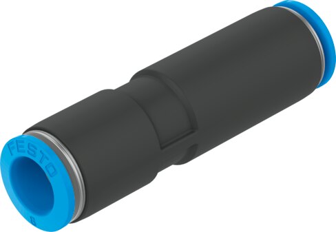 Push-in connector, self-sealing