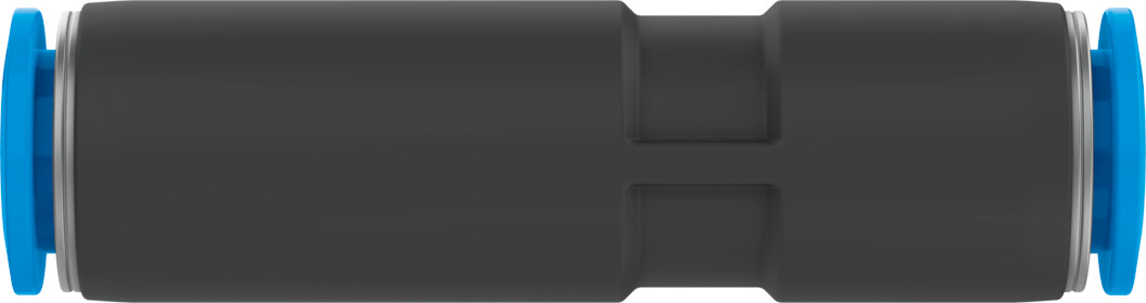 Push-in connector, self-sealing