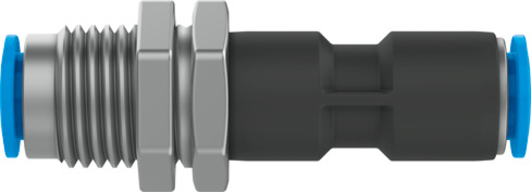 Push-in bulkhead connector
