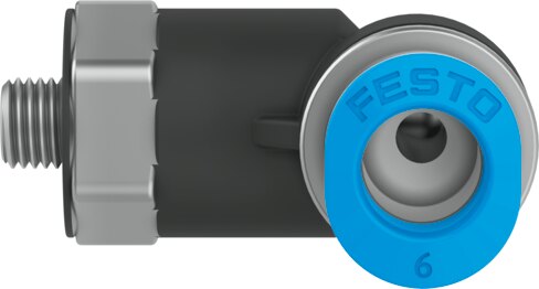 Push-in L-fitting,self-sealing