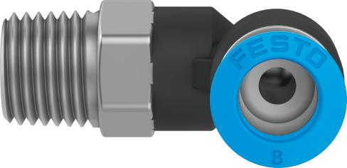 Push-in L-fitting,self-sealing