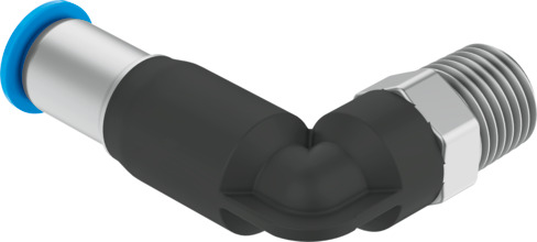 Push-in L-fitting,self-sealing