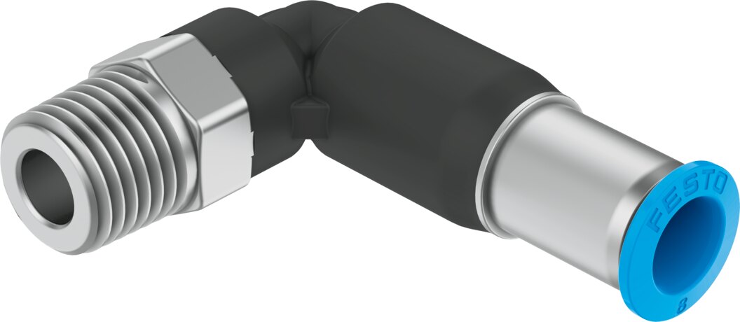 Push-in L-fitting,self-sealing