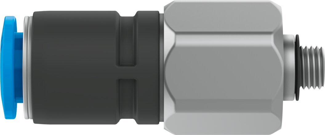 Push-in fitting, rotatable