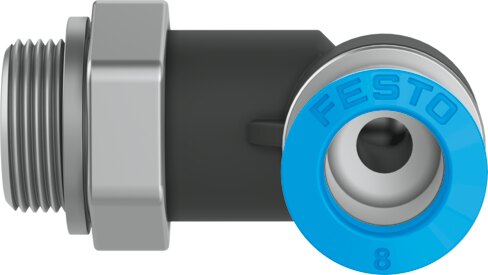 Push-in L-fitting,self-sealing